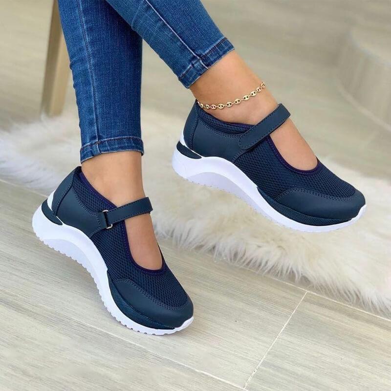 Damskie Ortopedyczne Sneakersy | Oddychające Na Rzep