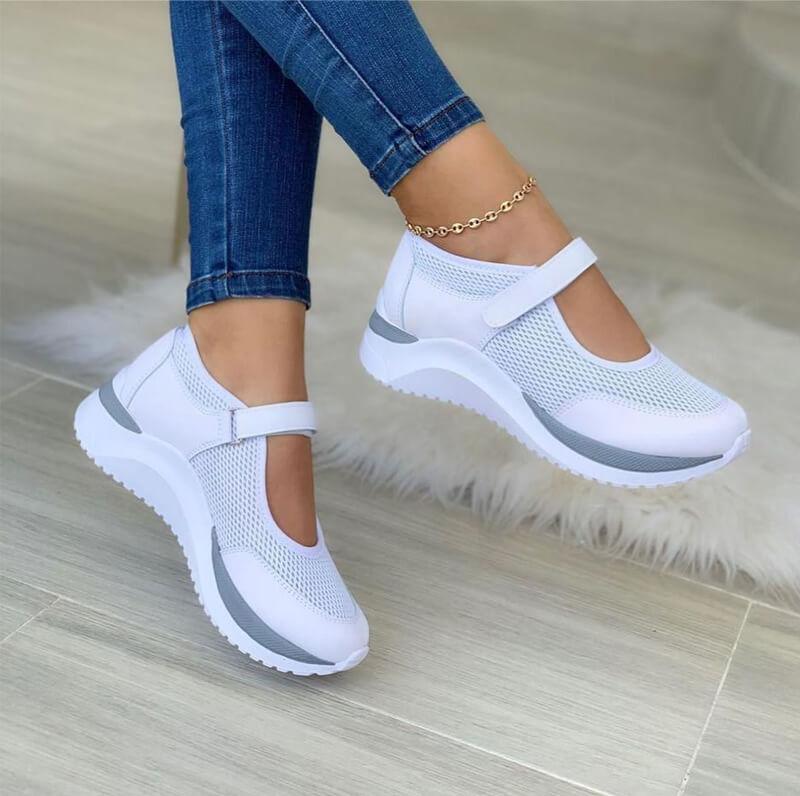Damskie Ortopedyczne Sneakersy | Oddychające Na Rzep