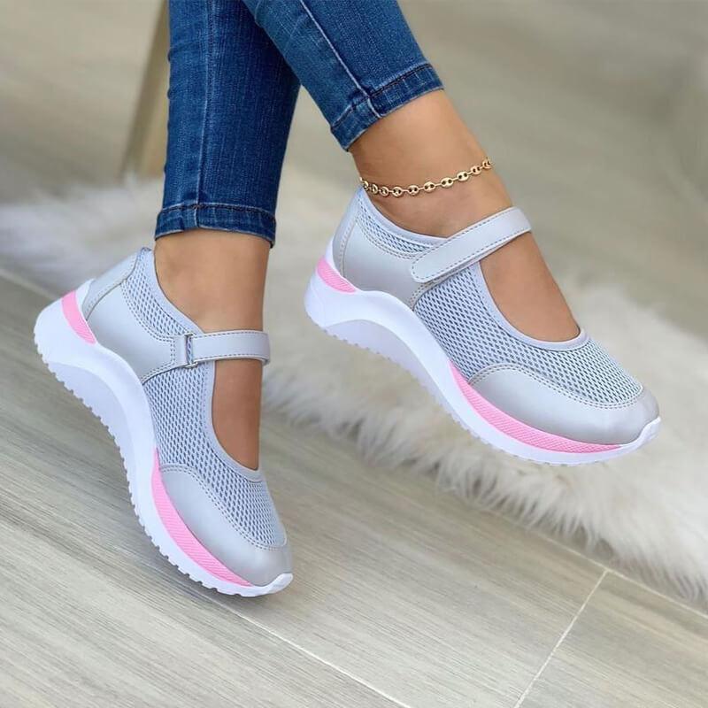 Damskie Ortopedyczne Sneakersy | Oddychające Na Rzep