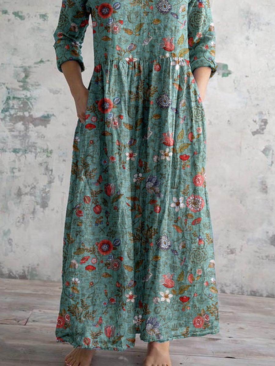 Sukienka Boho Kwiatowa dla Kobiet | Maxi