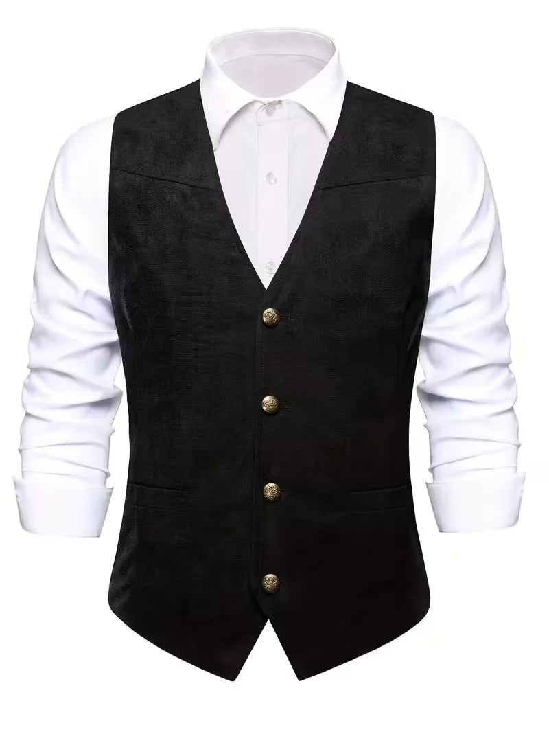 Męska Elegancka Kamizelka | Dopasowany Krój