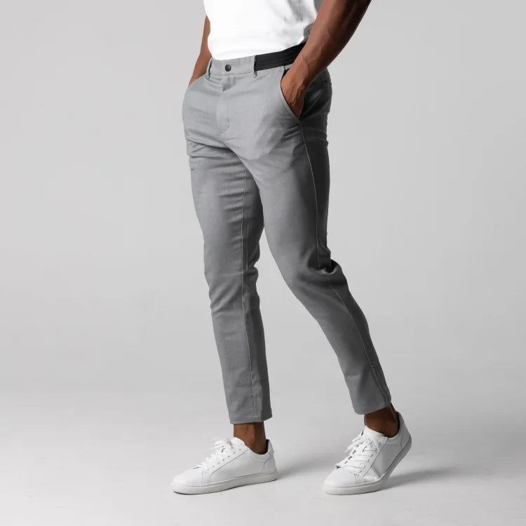 Męskie Eleganckie Spodnie Chino | Wąska Nogawka