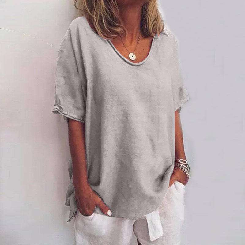 Damska Oversized Casual T-Shirt | Krótki Rękaw