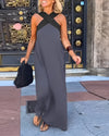 Women's Sleeveless Evening Dress | Maxi