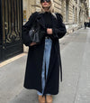 Damskie Oversized Płaszcz Trench | Długa Zima