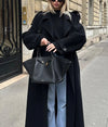 Damskie Oversized Płaszcz Trench | Długa Zima