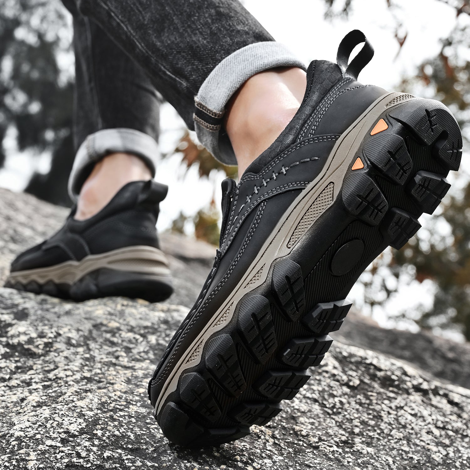 Męskie Terenowe Buty Ortopedyczne | Wsuwane