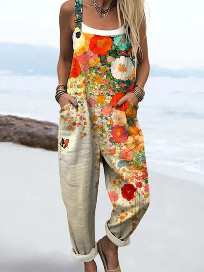 Men's Floral Jumpsuit | Casual