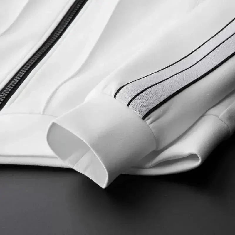 Męskie Zimowa Dres | Bluza Na Zamek i Spodnie Ze Sznurkiem