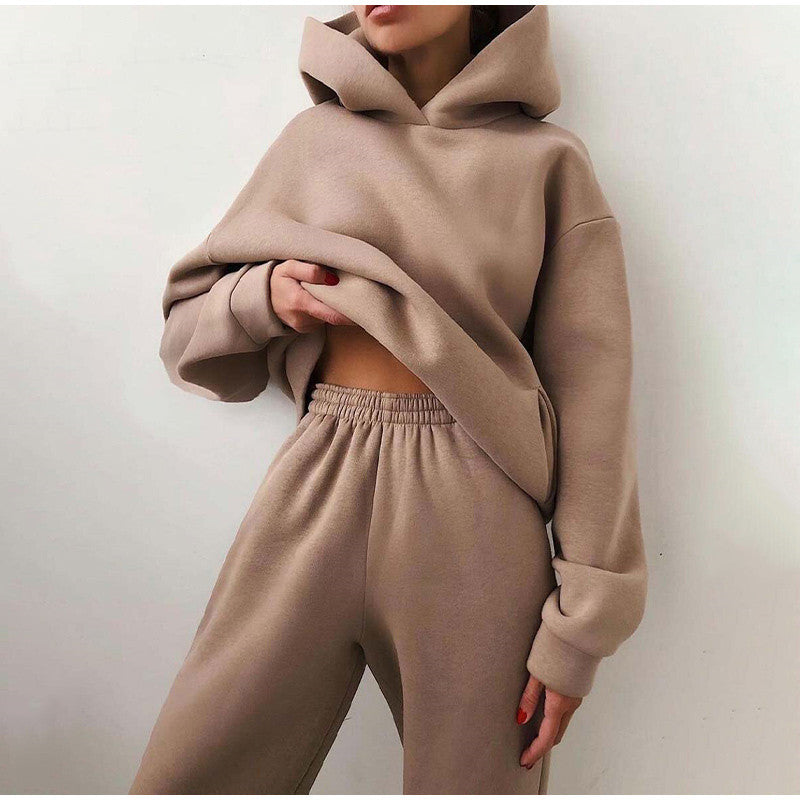 Damski zestaw z kapturem | Styl casual