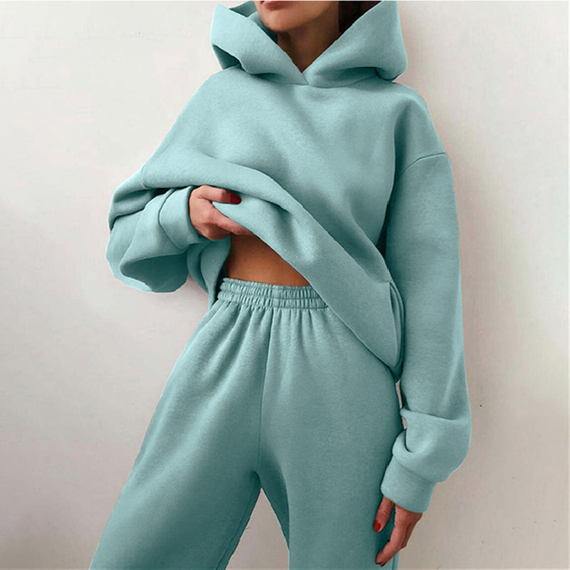 Damski zestaw z kapturem | Styl casual