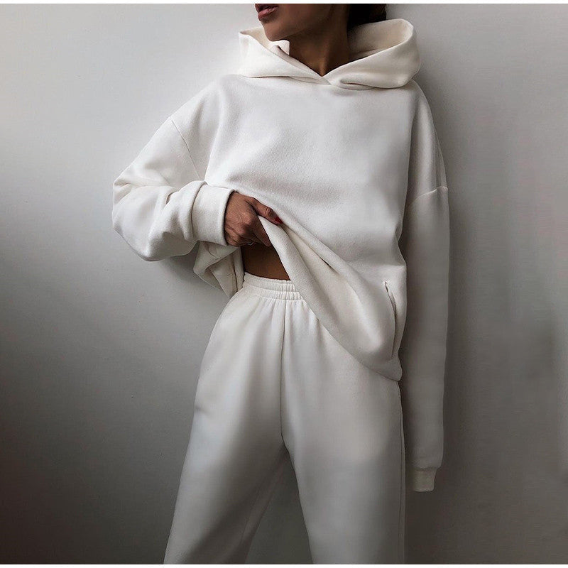 Damski zestaw z kapturem | Styl casual