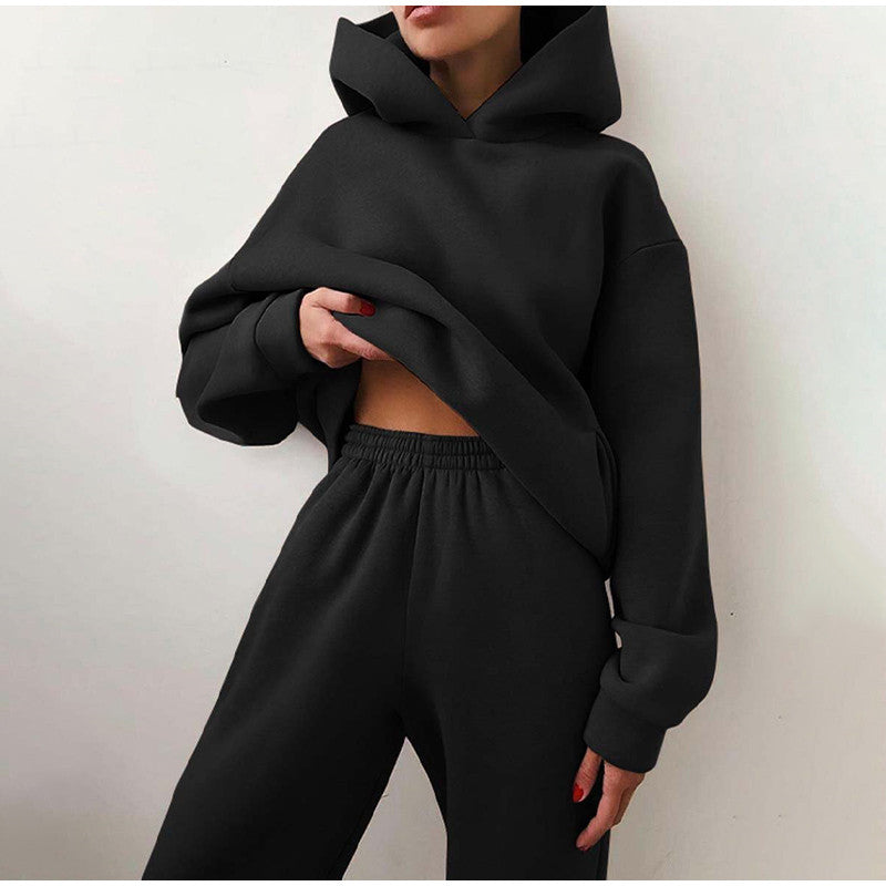 Damski zestaw z kapturem | Styl casual