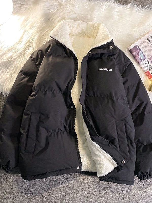 Męska Kurtka Padded z Fleece | Zimowe Ciepło