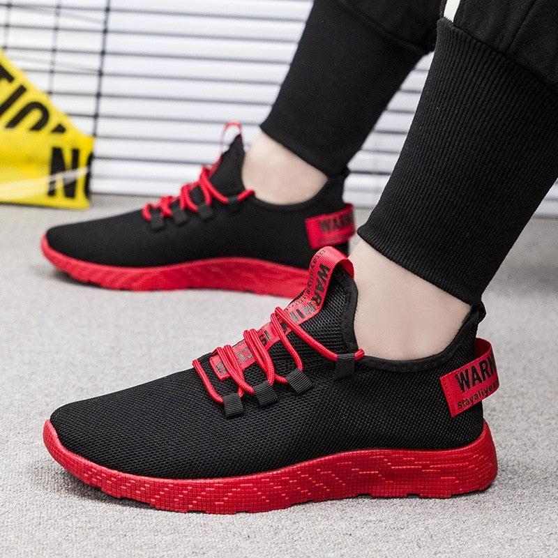 Męskie Sneakersy z Siateczki na Sznurowanie | Lekki