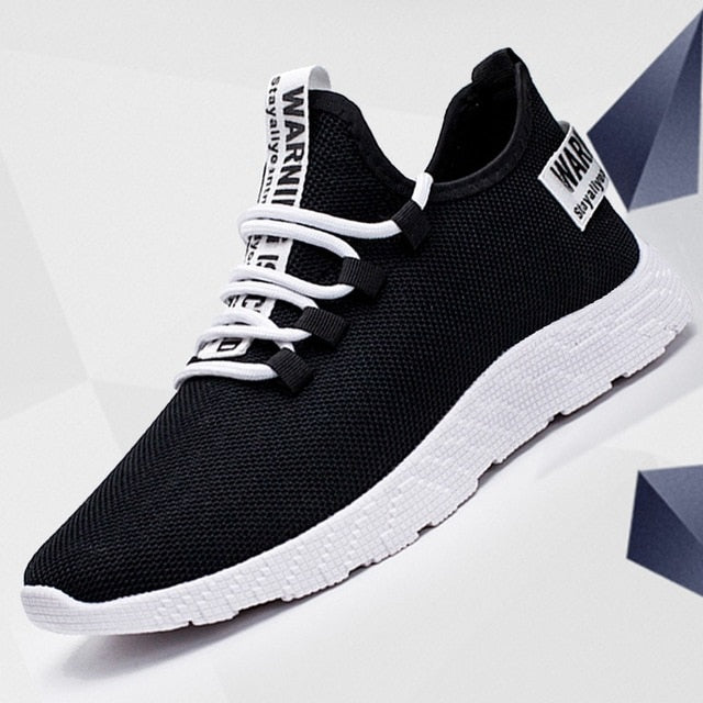 Męskie Sneakersy z Siateczki na Sznurowanie | Lekki