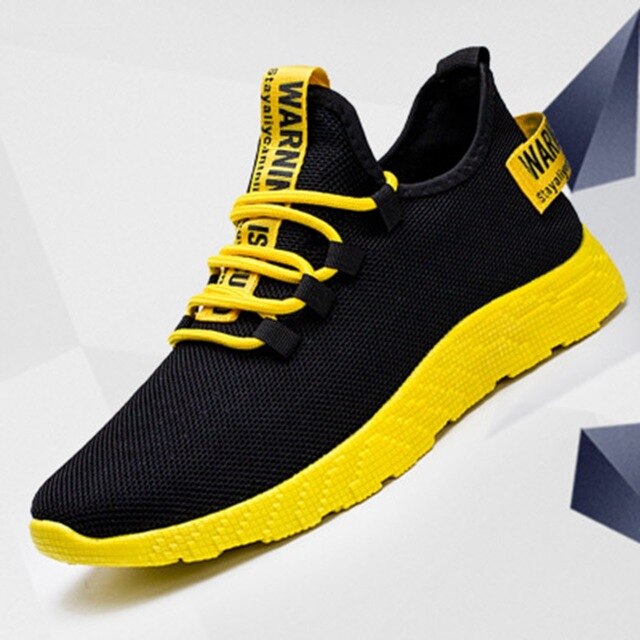 Męskie Sneakersy z Siateczki na Sznurowanie | Lekki