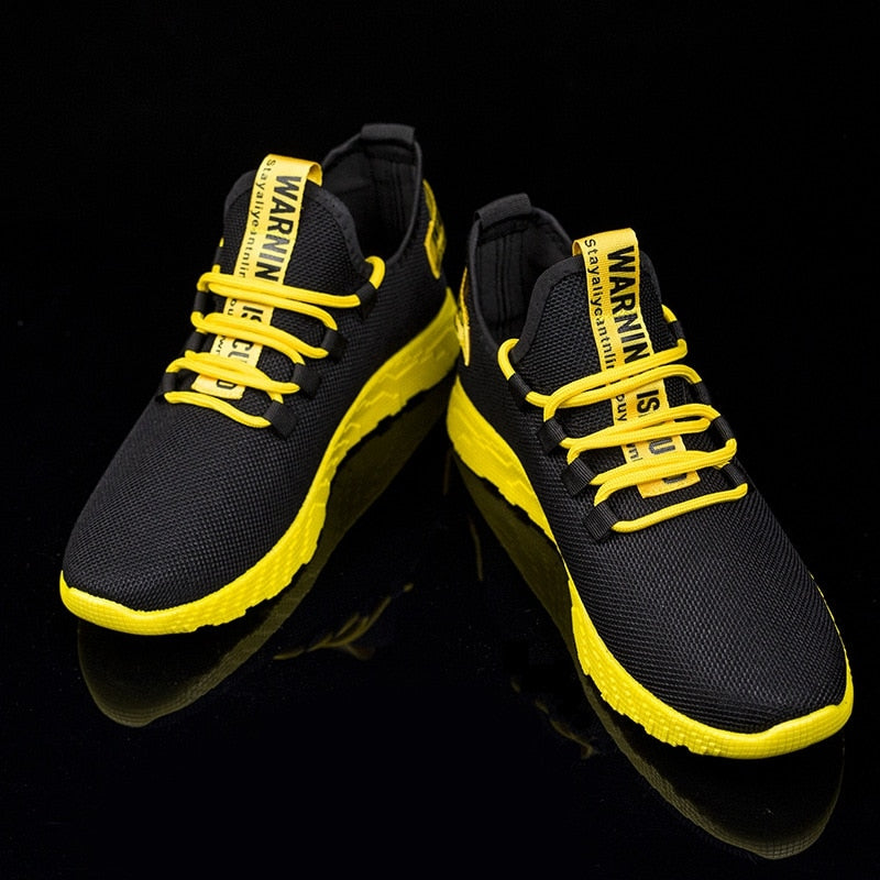 Męskie Sneakersy z Siateczki na Sznurowanie | Lekki