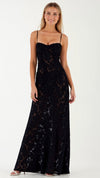 Damska Sukienka Wieczorowa Maxi | Ramiączka Spaghetti