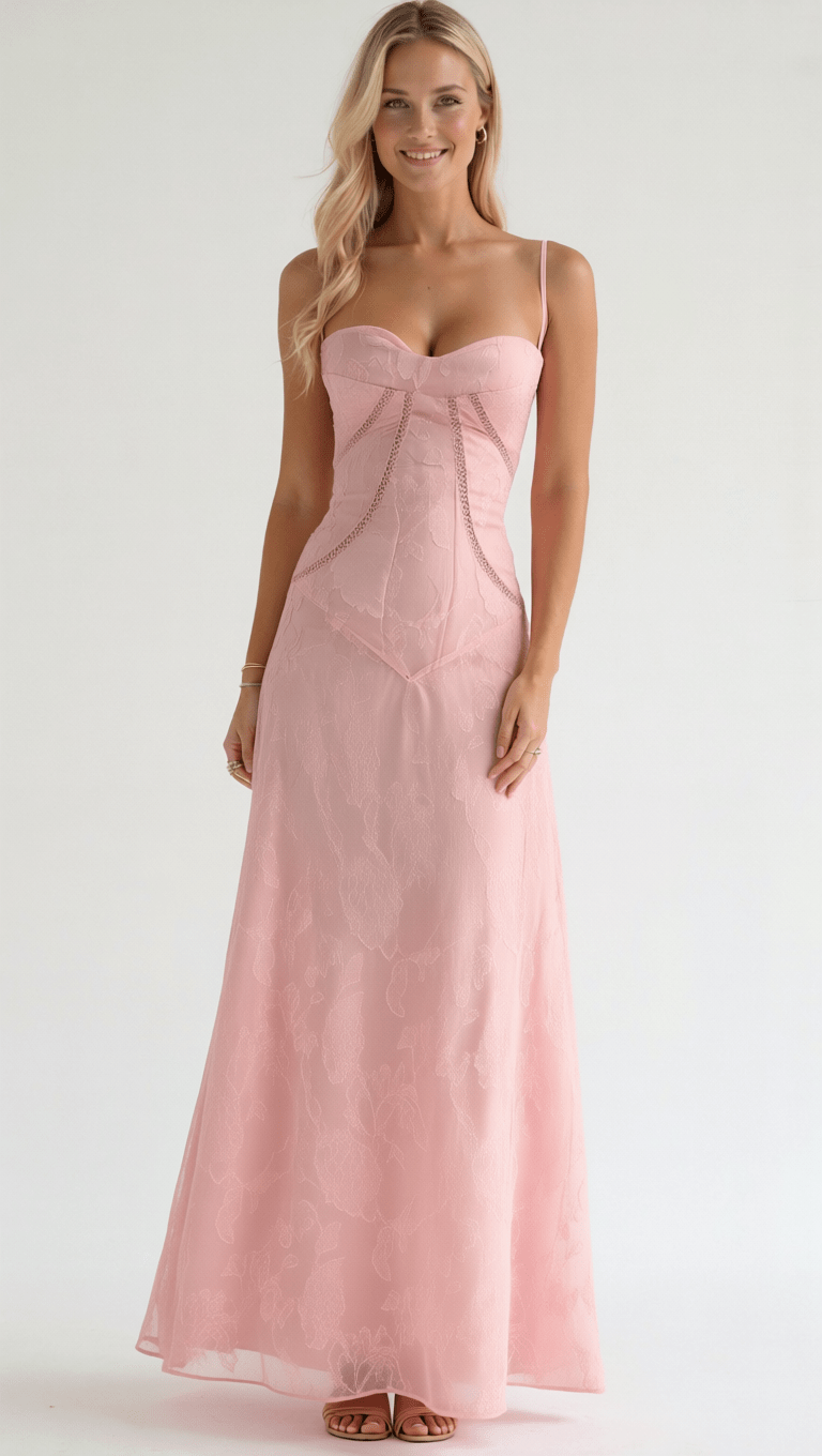 Damska Sukienka Wieczorowa Maxi | Ramiączka Spaghetti