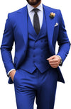 Męski garnitur slim fit 3-częściowy | Formalne wesele