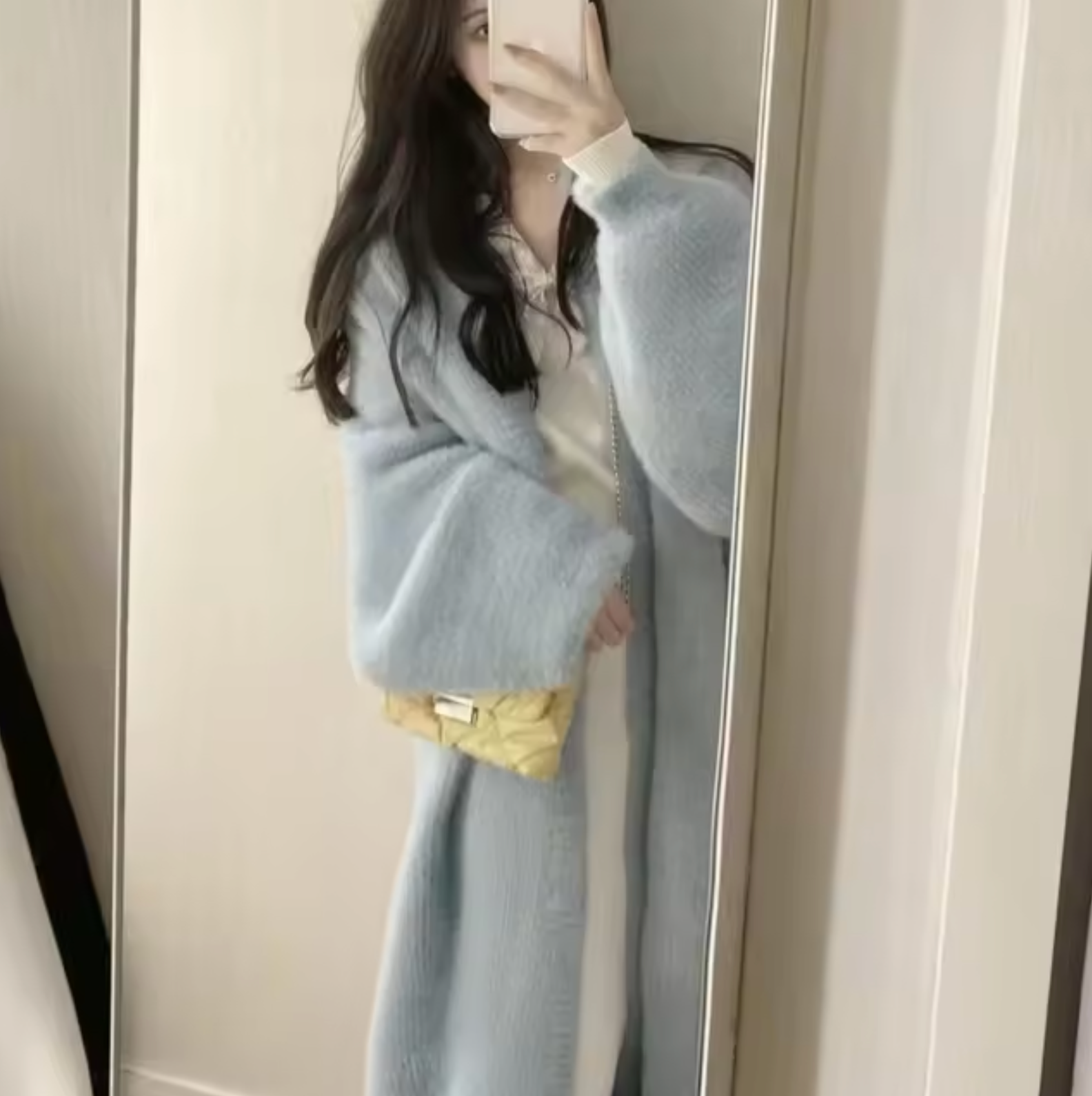 Damski Długi Sweter Kardigan | Oversized
