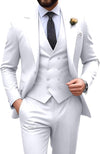 Męski garnitur slim fit 3-częściowy | Formalne wesele
